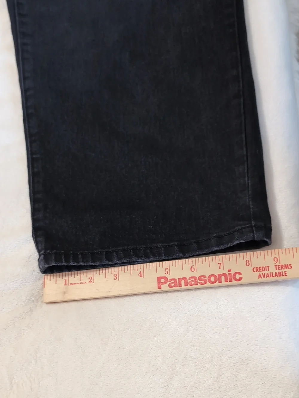 Women's Size 26 Petite Catherines Right Fit Curvy Straight Leg Black Jeans